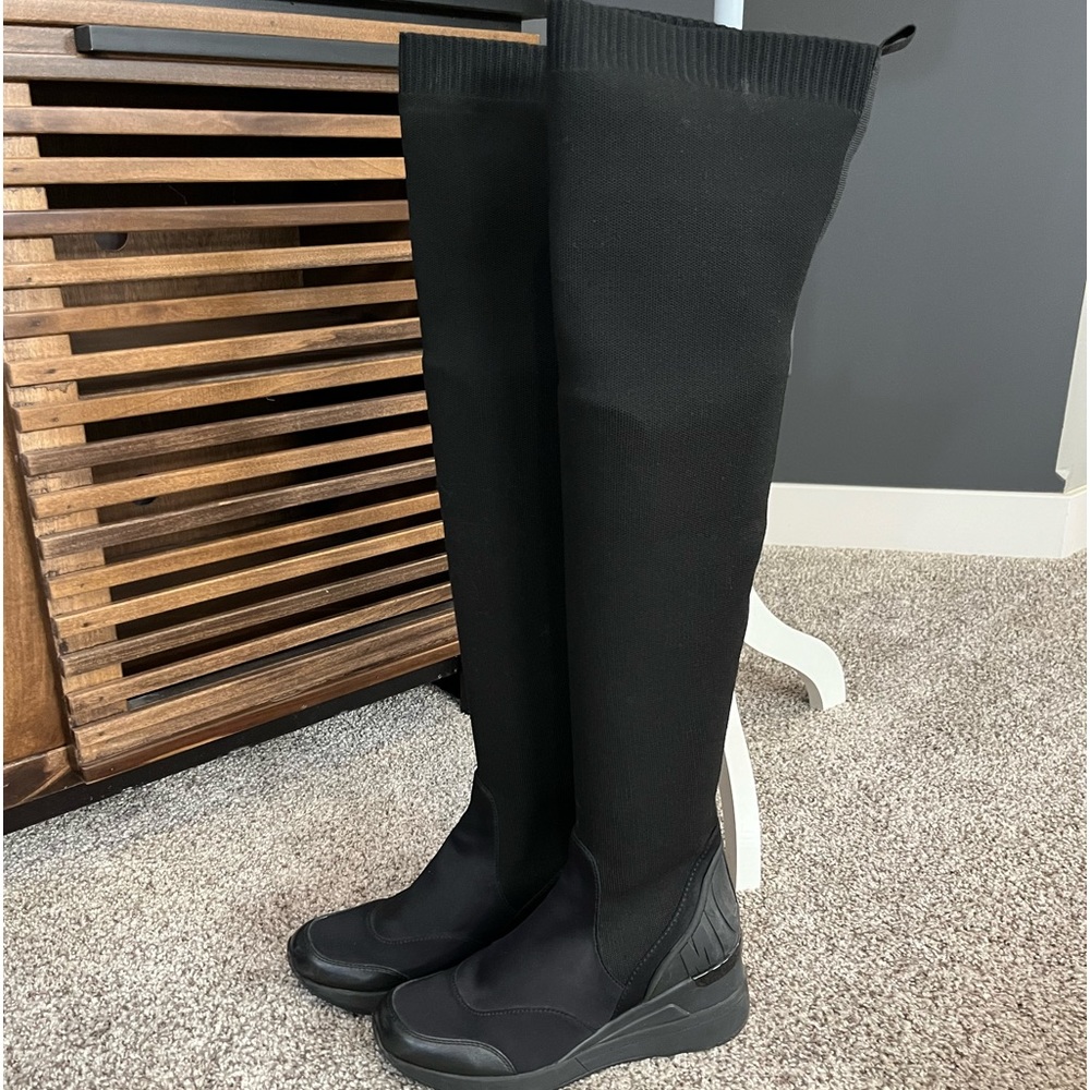 Michael Kors over the knee sock athletic boot